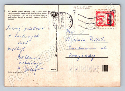 Pohlednice Karlovy Vary lázně koláž 1965 (M22625)