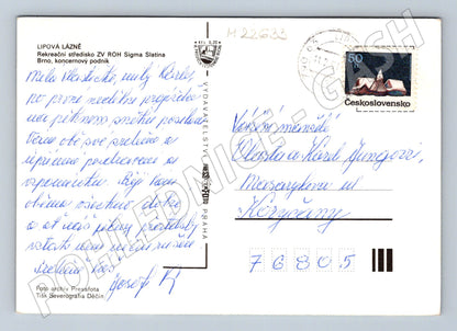 Pohlednice Lipová Lázně více motivů (M22633)