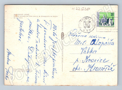 Pohlednice Mariánské Lázně Křížový pramen 1971 (M22638)