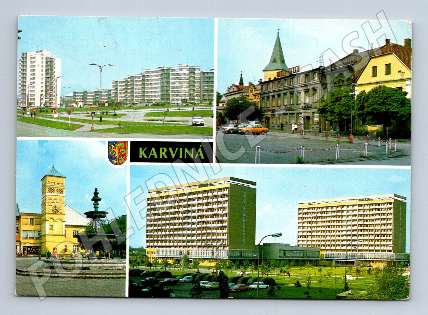 Pohlednice Karviná různé pohledy 1970 (M22639)