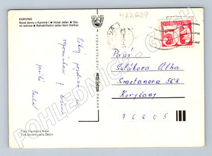Pohlednice Karviná různé pohledy 1970 (M22639)
