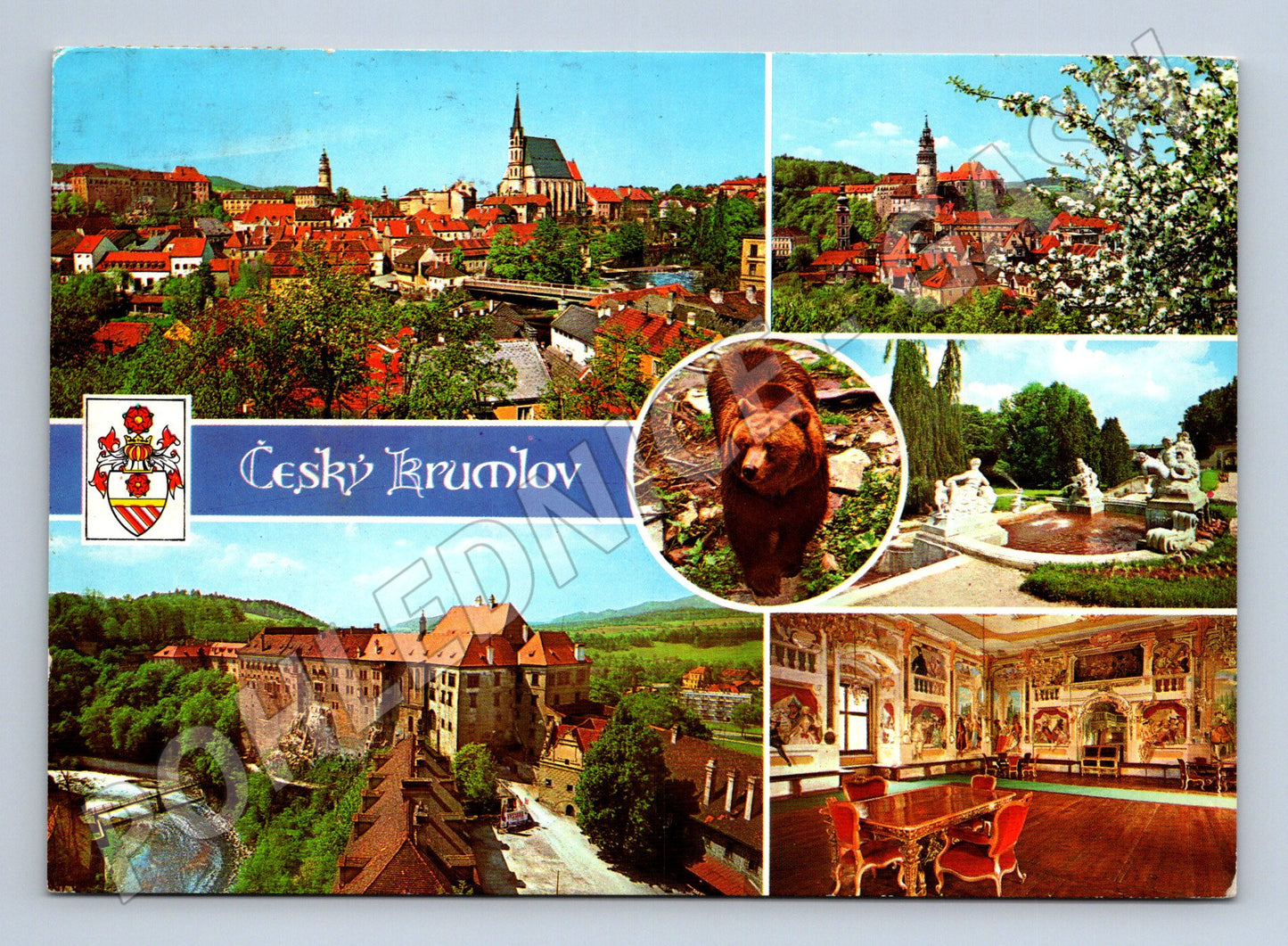 Pohlednice Český Krumlov koláž 1978 (M22642)