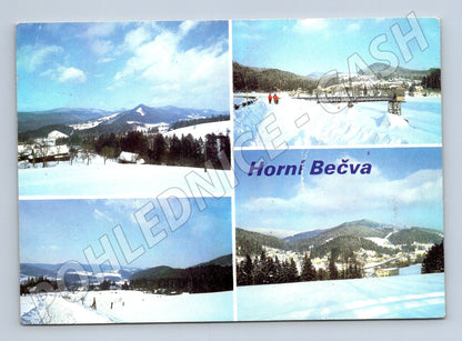 Pohlednice Horní Bečva zimní krajina (M22645)