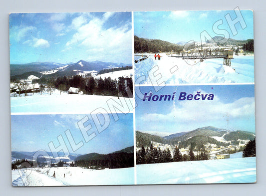 Pohlednice Horní Bečva zimní krajina (M22645)