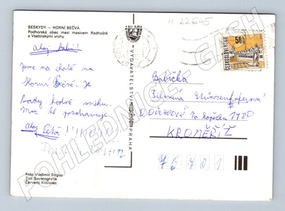 Pohlednice Horní Bečva zimní krajina (M22645)