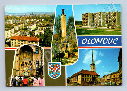 Pohlednice Olomouc koláž záběrů města 1974 (M22647)