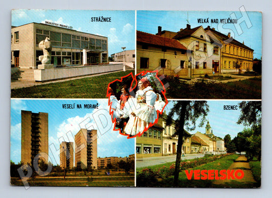 Pohlednice Veselsko Strážnice Velká n. V. multi-view (M22656)