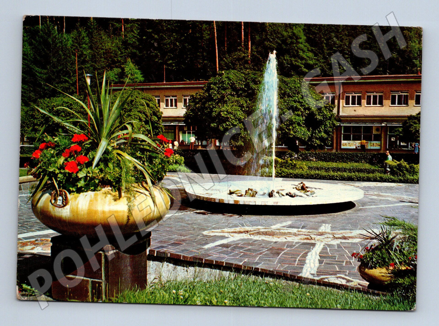 Pohlednice Luhačovice Bruselská fontána (M22669)