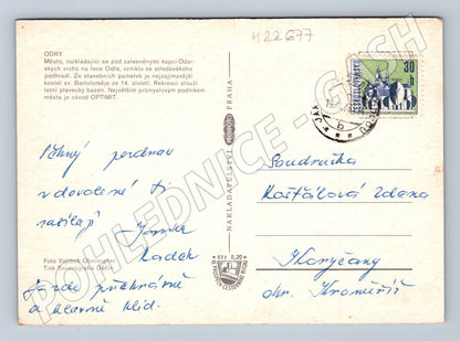 Pohlednice Odry záběry z města a koupaliště 1969 (M22677)