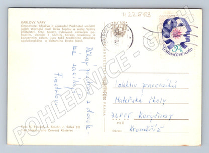 Pohlednice Karlovy Vary Grandhotel Moskva Pupp 1987 (M22683)