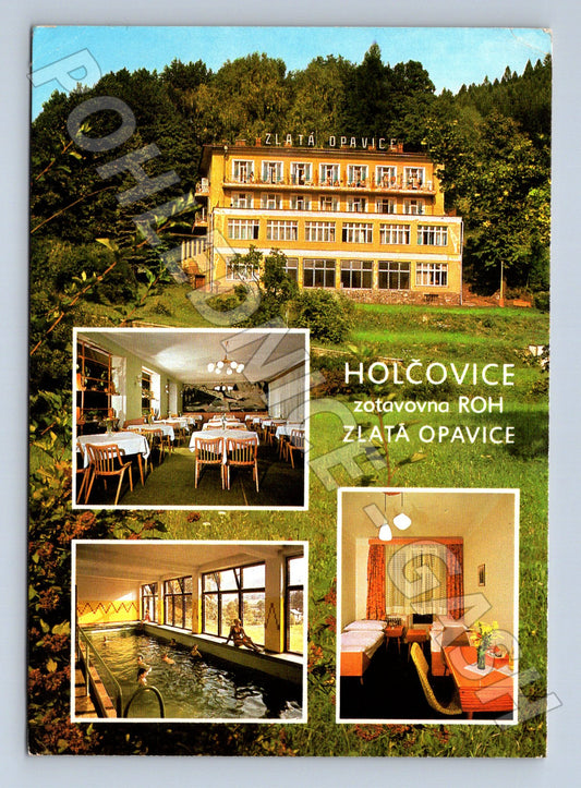 Pohlednice Holčovice zotavovna Zlatá Opavice 1974 (M22684)