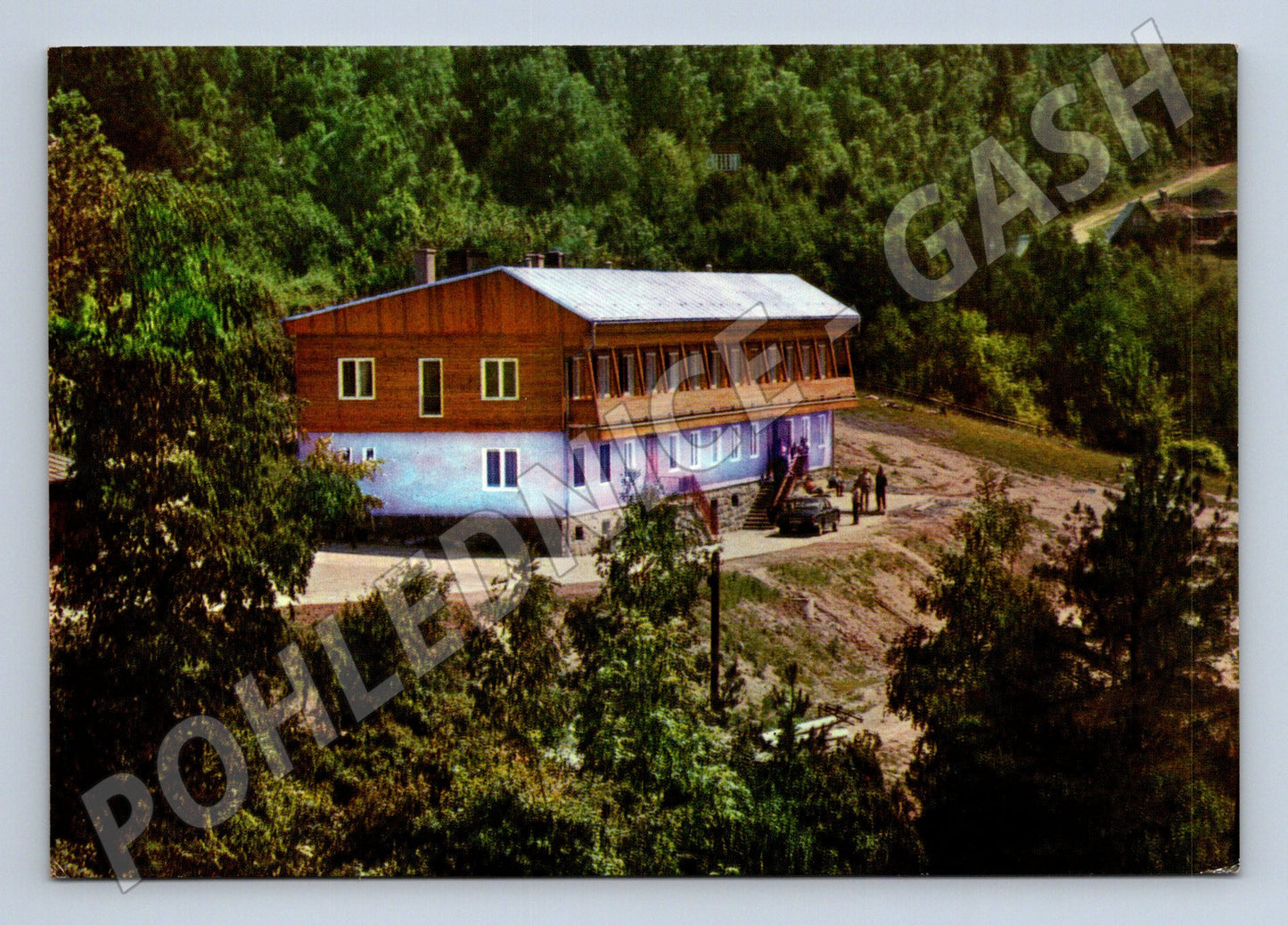Pohlednice Rusava chata Hostýnské hory 1976 (M22687)