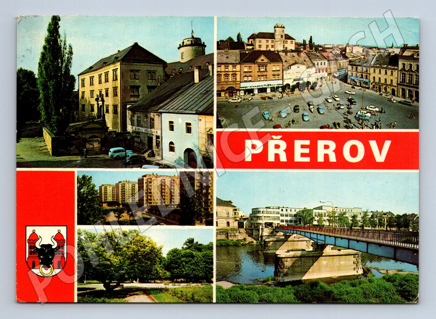 Pohlednice Přerov městské záběry (M22688)