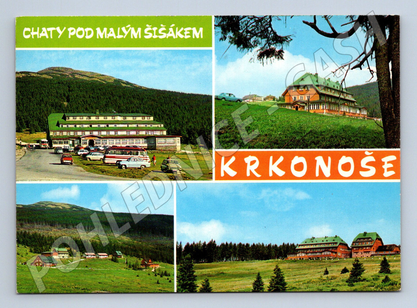 Pohlednice Krkonoše Chaty pod Malým Šišákem (M22694)