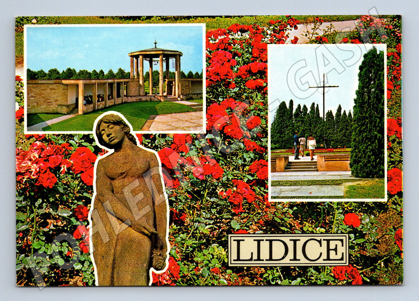 Pohlednice Lidice památník 1954 (M22696)
