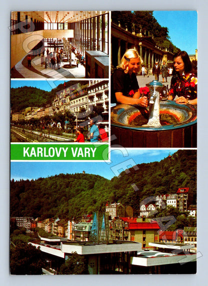 Pohlednice Karlovy Vary různé pohledy 1989 (M22701)