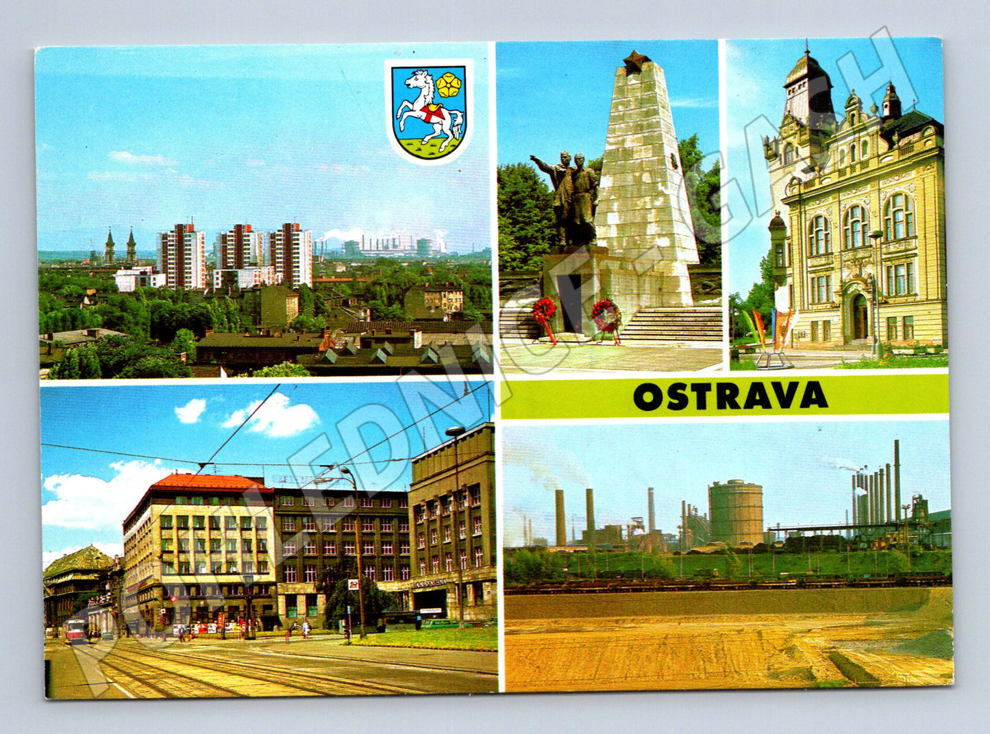 Pohlednice Ostrava město a průmysl 1989 (M22702)