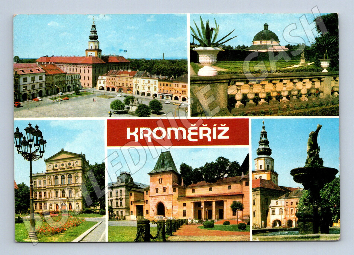 Pohlednice Kroměříž více pohledů 1983 (M22705)