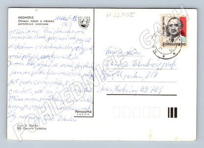Pohlednice Kroměříž více pohledů 1983 (M22705)