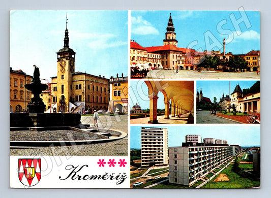 Pohlednice Kroměříž různé pohledy 1948 (M22709)