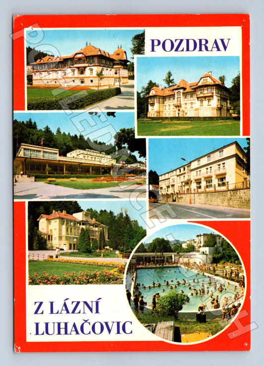Pohlednice Luhačovice různé motivy 1981 (M22711)