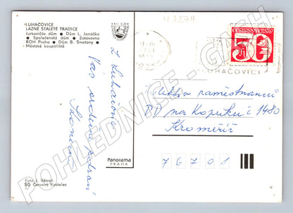 Pohlednice Luhačovice různé motivy 1981 (M22711)