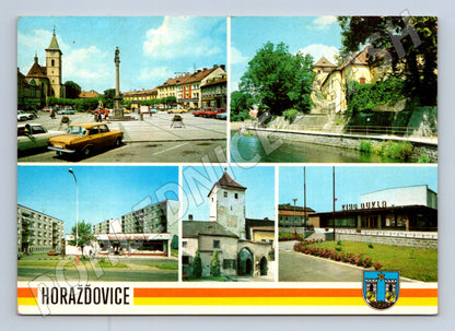 Pohlednice Horažďovice celkový pohled kolem 1970 (M22716)