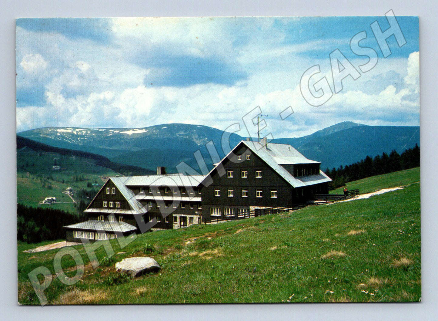 Pohlednice Krkonoše Pec pod Sněžkou Žižkova bouda 1983 (M22722)