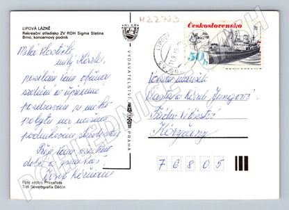 Pohlednice Lipová Lázně rekreační středisko 1979 (M22723)