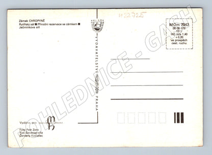 Pohlednice Chropyně zámek Rytířský sál Ječmínkova síň (M22725)