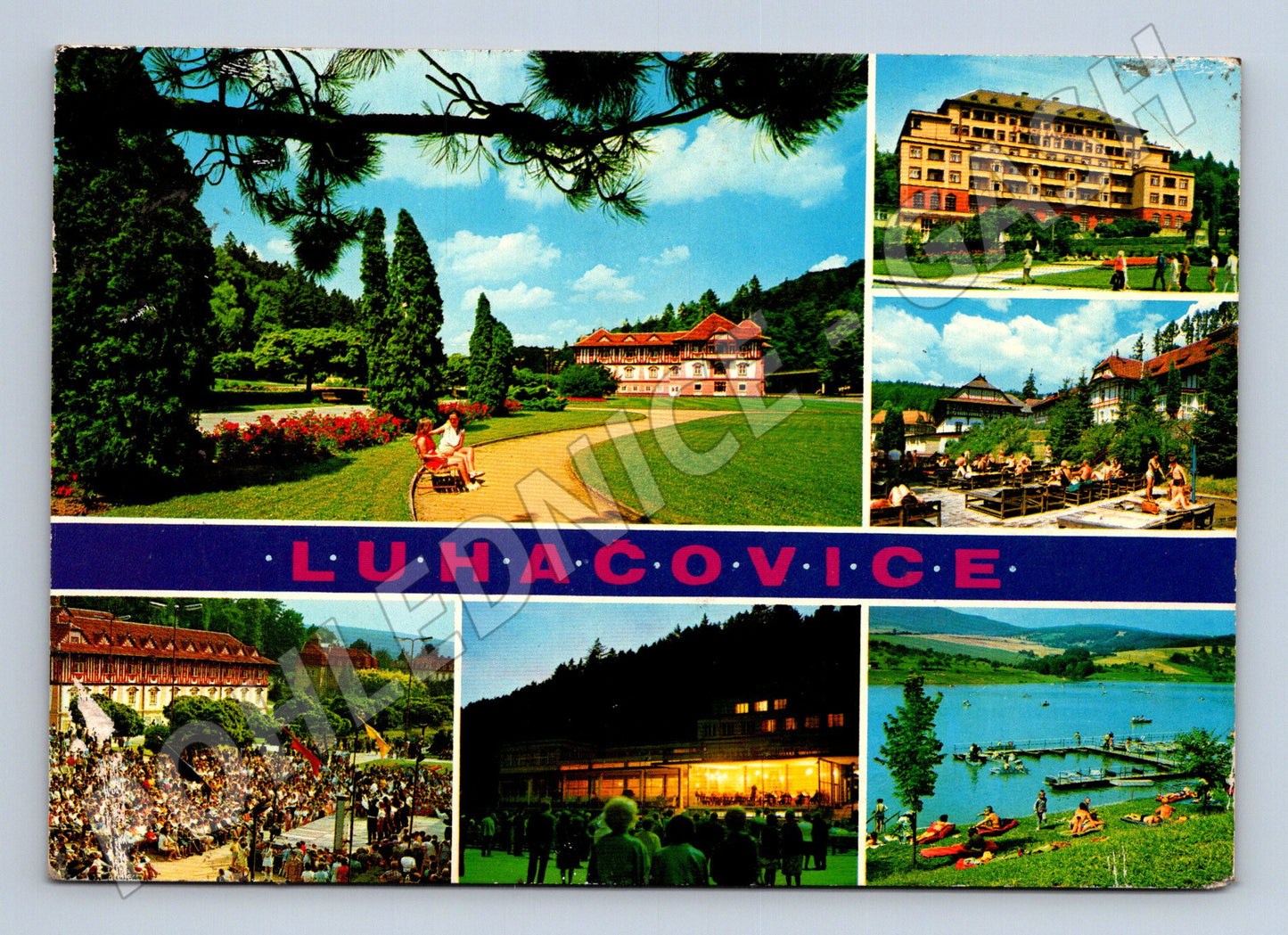 Pohlednice Luhačovice lázeňské město multiobrázek (M22729)