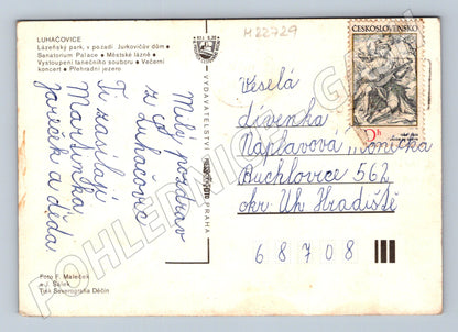 Pohlednice Luhačovice lázeňské město multiobrázek (M22729)