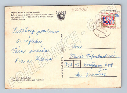 Pohlednice Hostýnské hory Rajnochovice 1969-1974 (M22730)