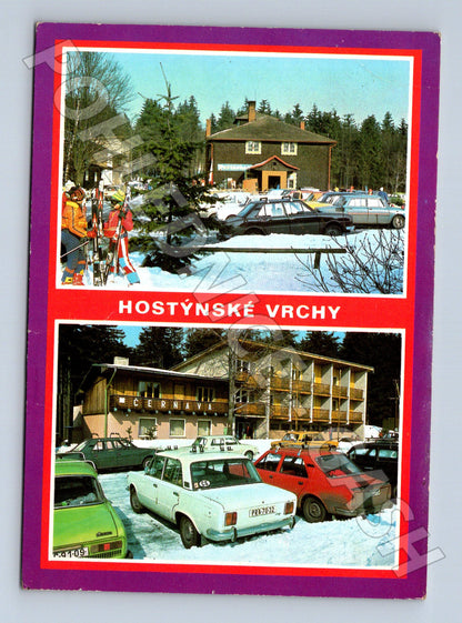 Pohlednice Hostýnské vrchy Tesák a Černava chaty (M22731)