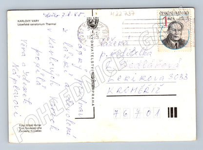 Pohlednice Karlovy Vary Thermal komplex 1985 (M22737)