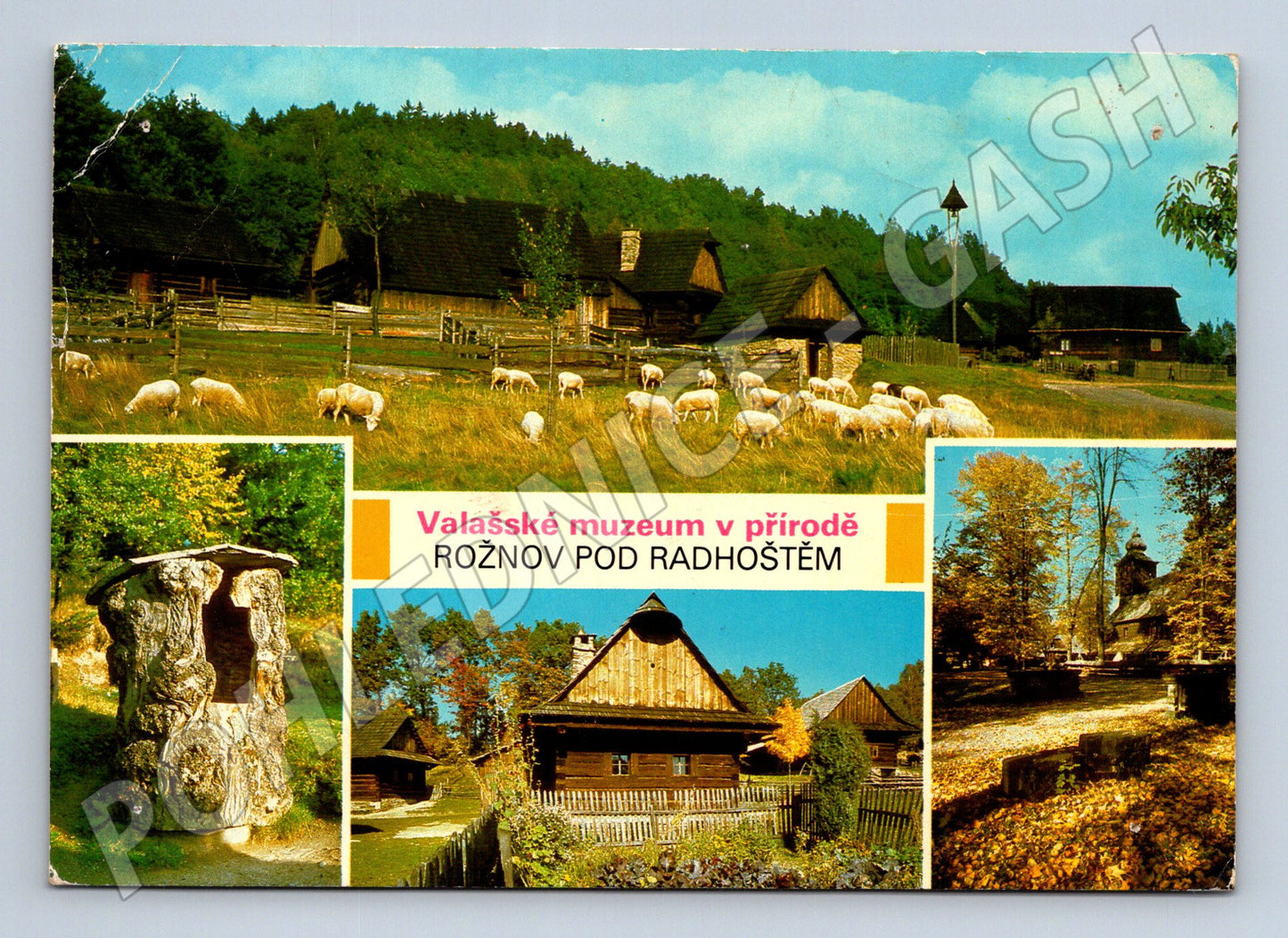 Pohlednice Rožnov pod Radhoštěm Valašské muzeum 1986 (M22752)