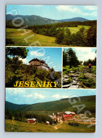 Pohlednice Jeseníky více pohledů 1970 (M22755)