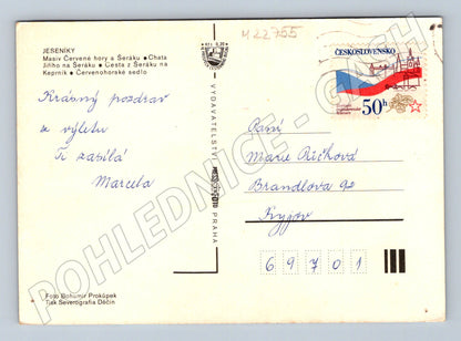 Pohlednice Jeseníky více pohledů 1970 (M22755)