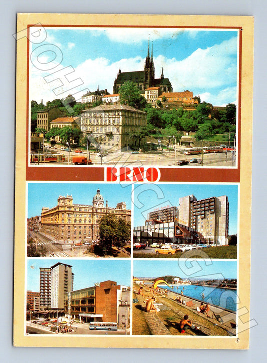 Pohlednice Brno panoramatický pohled 1984 (M22757)