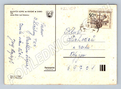Pohlednice Buchtův Kopec, Krásné, Samotín 1984 (M22759)