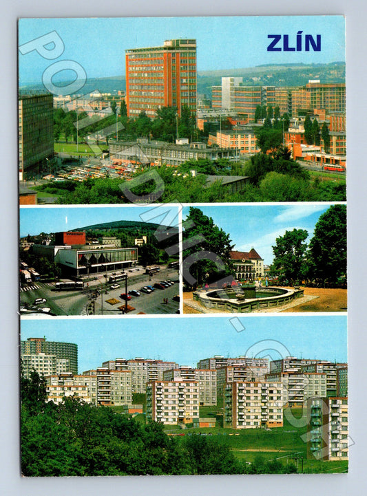 Pohlednice Zlín koláž pohledů 1996 (M22760)