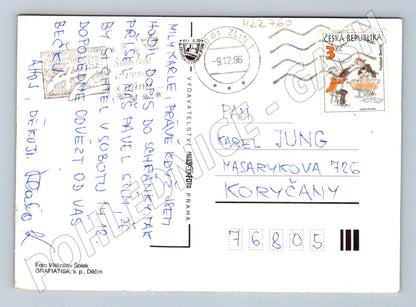 Pohlednice Zlín koláž pohledů 1996 (M22760)
