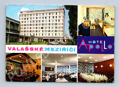 Pohlednice Valašské Meziříčí Hotel Apollo 1970 (M22769)