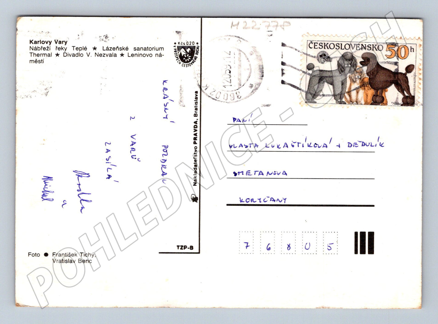Pohlednice Karlovy Vary koláž 1972 (M22778)
