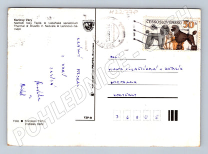 Pohlednice Karlovy Vary koláž 1972 (M22778)