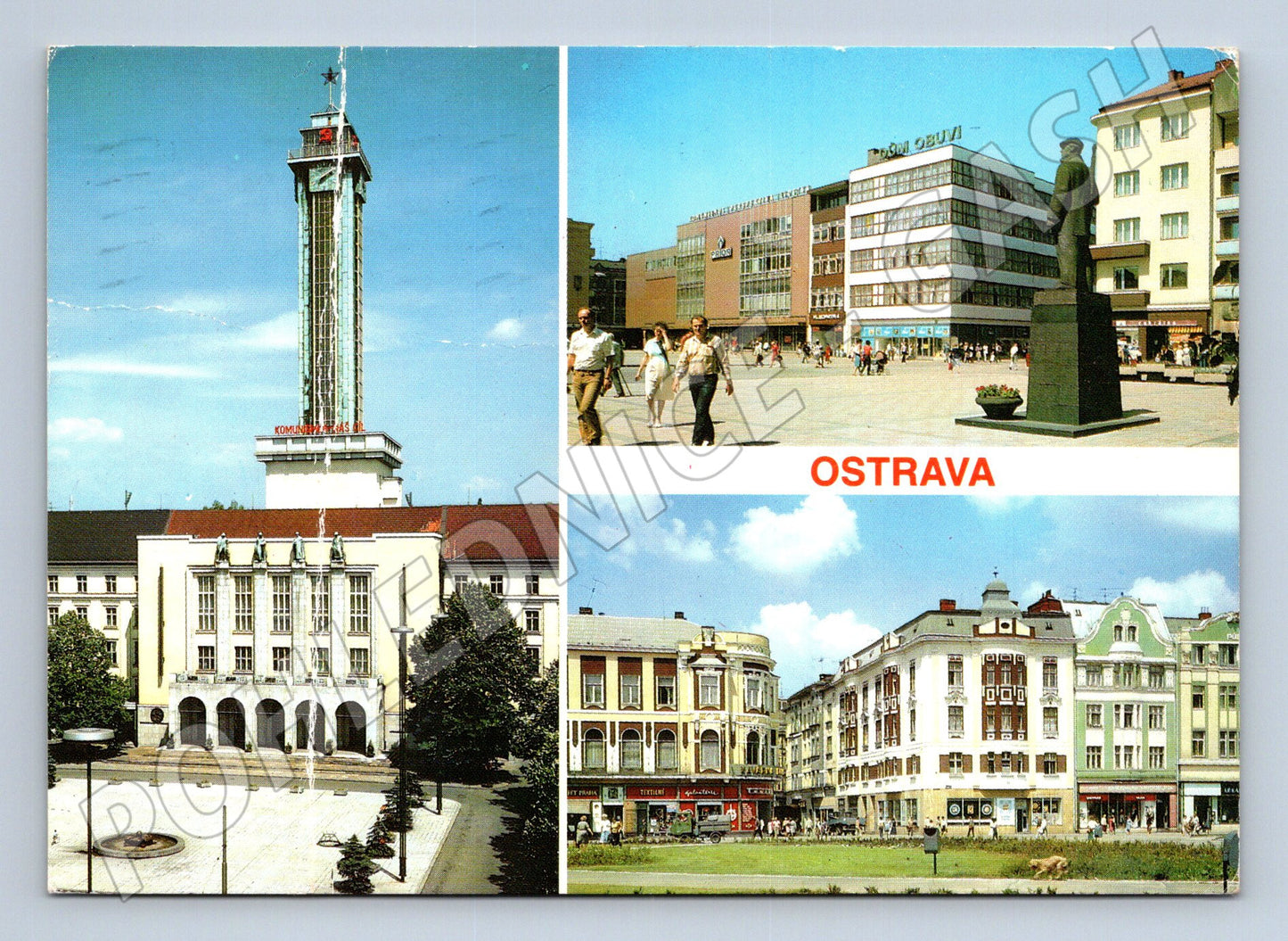 Pohlednice Ostrava panorama města 1990 (M22783)