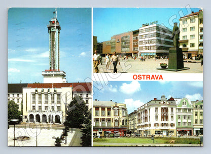 Pohlednice Ostrava panorama města 1990 (M22783)