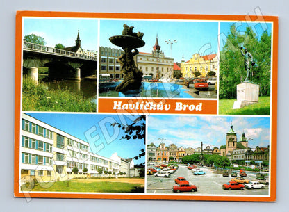Pohlednice Havlíčkův Brod památky koláž 1980 (M22784)