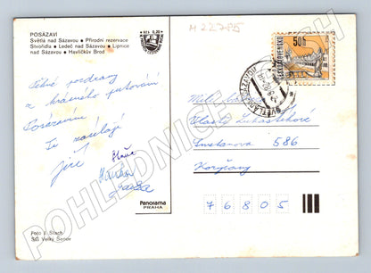 Pohlednice Posázaví koláž míst 1982 (M22785)