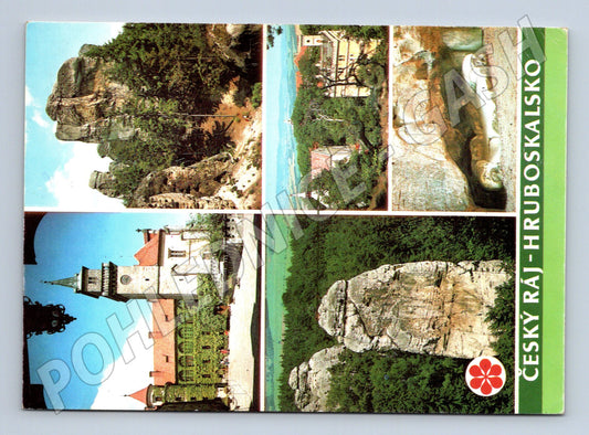 Pohlednice Český ráj Hruboskalsko Hrubá Skála 1986 (M22786)